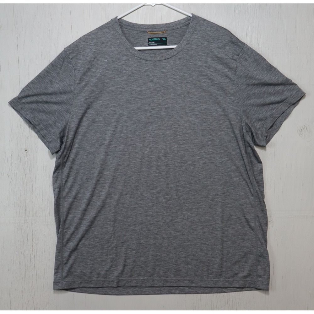 Wellen Mens Size XXL T Shirt Gray Short Sleeve Huckberry Running Athletic